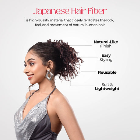 Crimped Bun | Japanese Fiber | Natural Brown | Flawless Volume