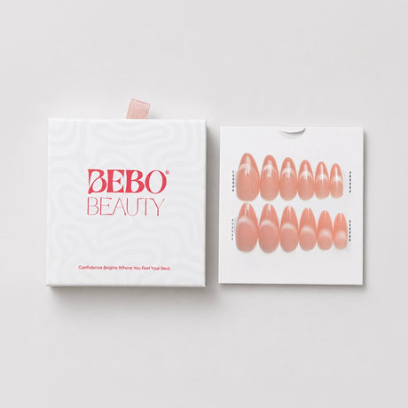 Press-On Nail Extensions | Blushing Bare | Cat Eye Finish