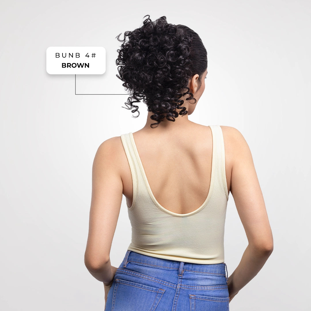 Malinga Bun | Japanese Fiber | Brown | Instant Volume Bun