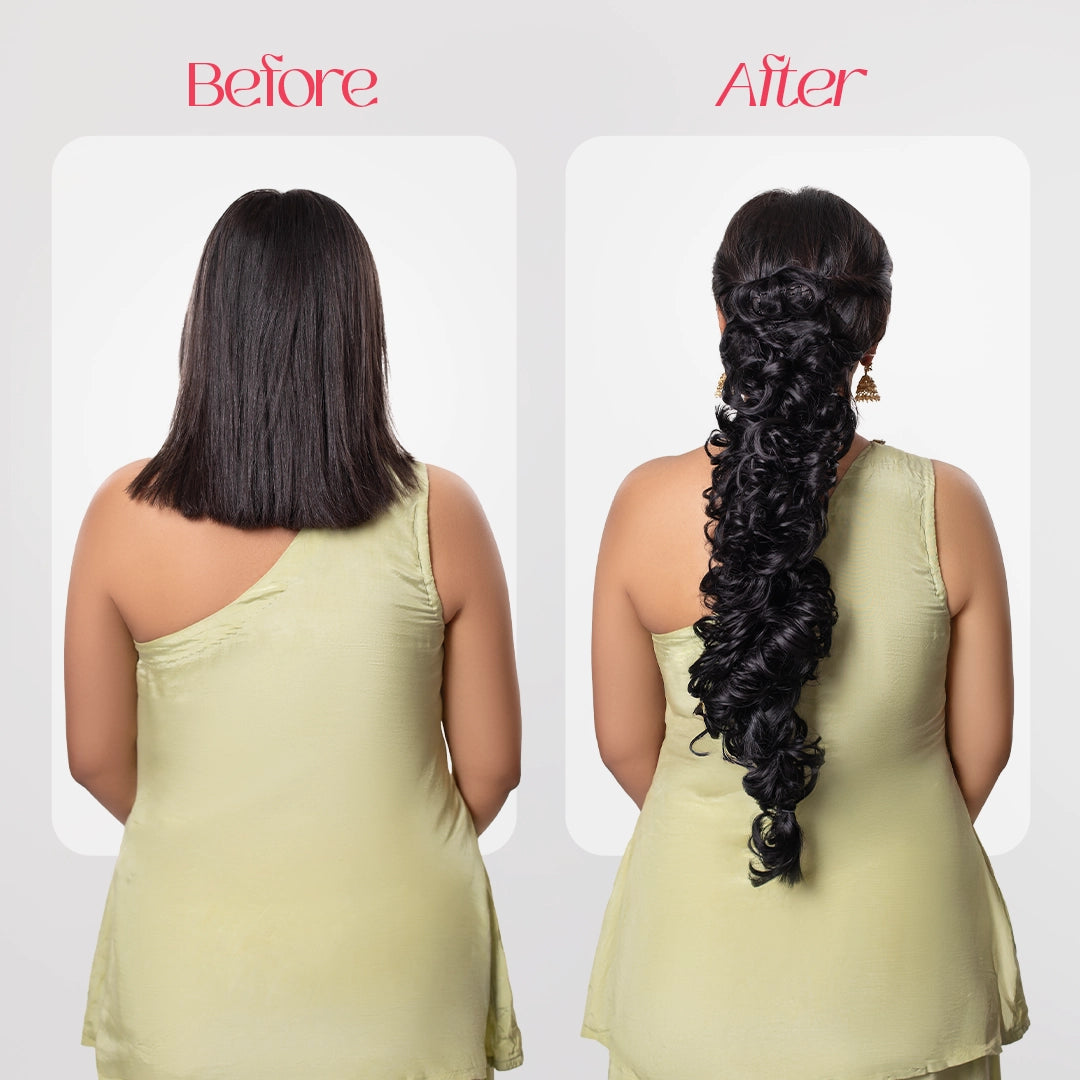 Frill Hair Extension | Japanese Fiber | Black | Subtle Volume & Style