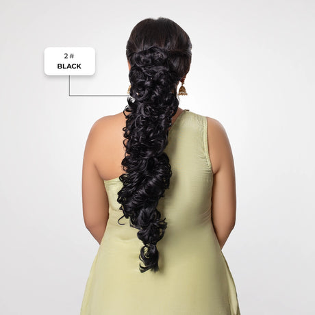 Frill Hair Extension | Japanese Fiber | Black | Subtle Volume & Style