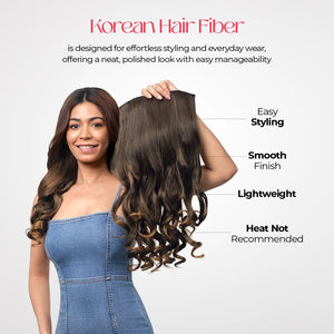 Clip-In Curls Hair Extension | Korean Fiber | Honey Gold | Instant Volume
