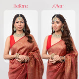 Clip-In Curls Hair Extension | Korean Fiber | Copper Brown | Effortless Volume