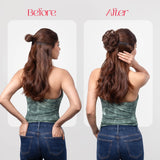 Messy Bun | Japanese Fiber | Copper Brown | Easy Wear