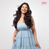 5 Clip Curls Hair Extension | Japanese Fiber | Natural Brown | Seamless Finish