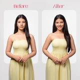 5 Clip Straight Hair Extension | Japanese Fiber | Brown | Natural Flow Finish