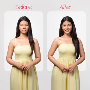 5 Clip Straight Hair Extension | Japanese Fiber | Brown | Natural Flow Finish