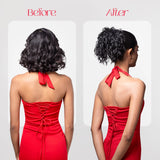 Crimped Bun | Japanese Fiber | Black | Voluminous Bun