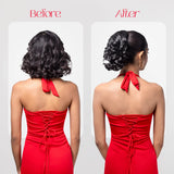 Loose Curl Bun Extension | Japanese Fiber | Black | Easy Fullness