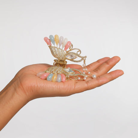 Butterfly Clutcher | Pearl Detail | Statement Styling