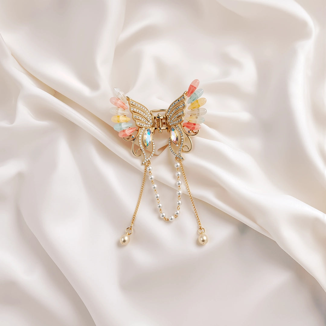 Butterfly Clutcher | Pearl Detail | Statement Styling