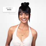 Bangs With Temple | Wispy Bangs | Japanese Fiber | Brown