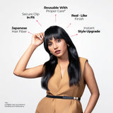 Full Coverage Bangs | Japanese Fiber | Black | Instant Style Upgrade