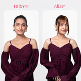 Clip-in Wispy Bangs | Japanese Fiber | Dark Honey Blonde | Real-like Finish