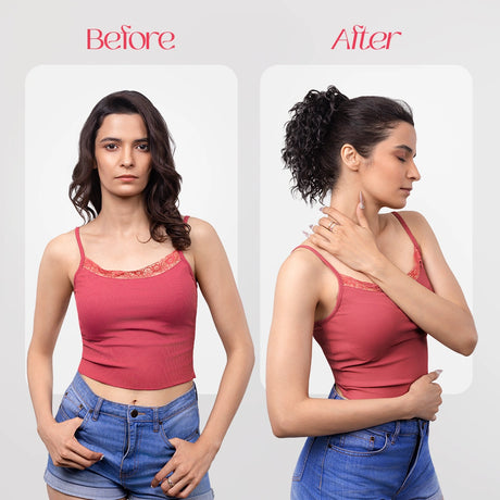 Crimped Bun | Japanese Fiber | Brown | Effortless Volume Bun