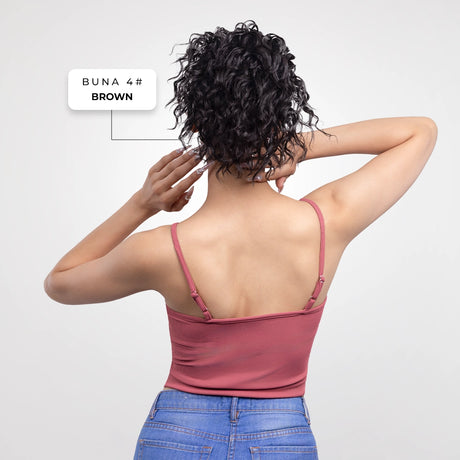 Crimped Bun | Japanese Fiber | Brown | Effortless Volume Bun