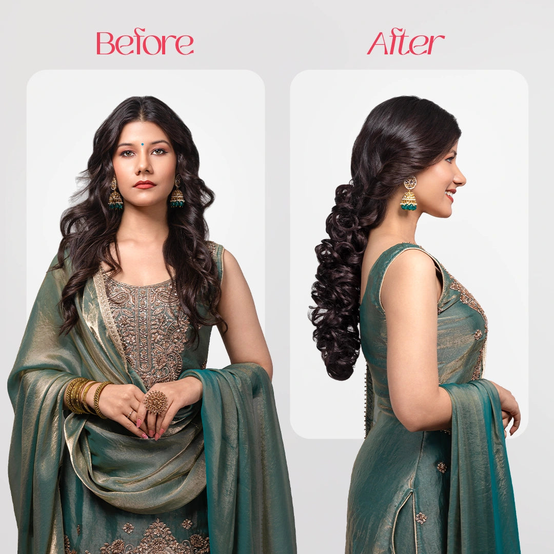 Frill Hair Extension | Japanese Fiber | Brown | Subtle Volume & Style