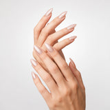 Press-On Nail Extensions | Ivory Dust | Matte Cat Eye Finish