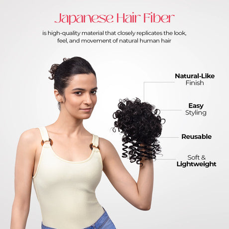 Malinga Bun | Japanese Fiber | Brown | Instant Volume Bun