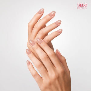 Press-On Nail Extensions | Satin Blush | Cat Eye Finish