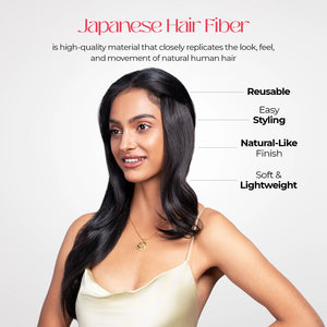One-Side Hair Strands | Japanese Fiber | Brown | Instant Side Volume