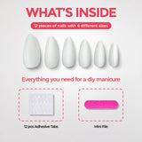 Press-On Nail Extensions | Vanilla Ice | Matte Cat Eye Finish