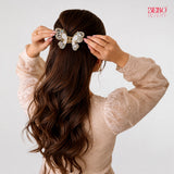 Imperial Butterfly Clutcher | Crystal Embellished | Gold Finish