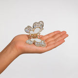 Imperial Butterfly Clutcher | Crystal Embellished | Gold Finish